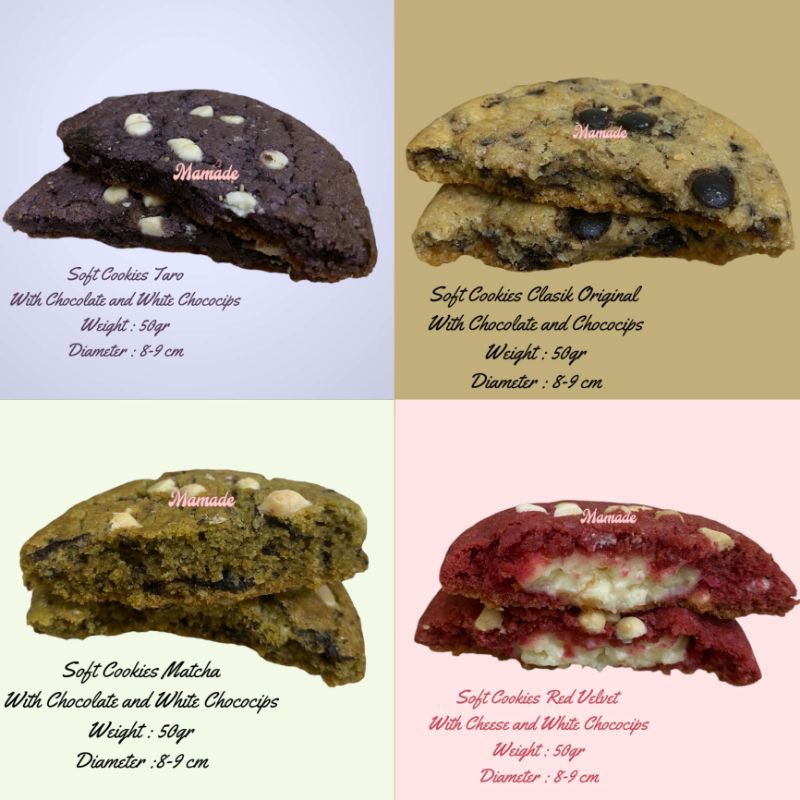 

Mamade Soft Cookies Variant (50gr/pcs)