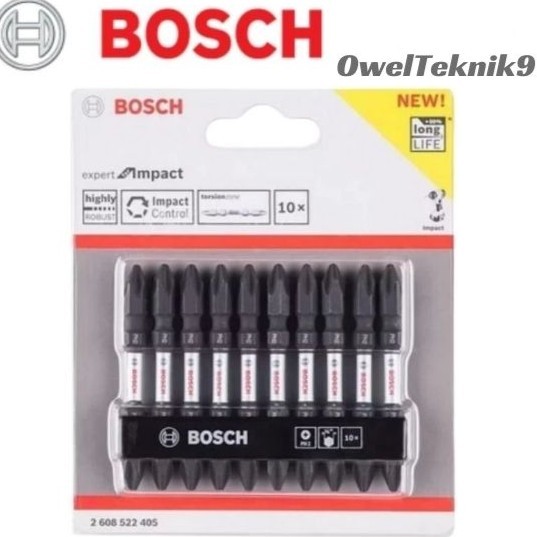 Mata Obeng BOSCH impact PH2x65mm/Mata Obeng Expert Impact Hitam PH2x65mm ++ Asli Original BOSCH