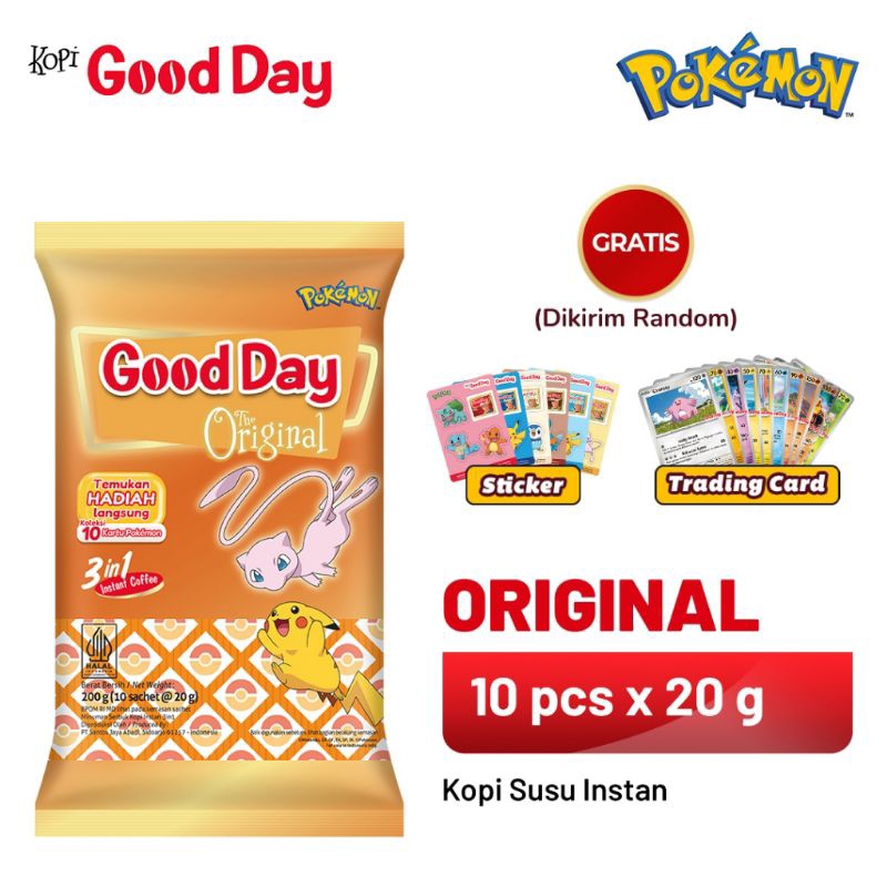 

Good Day x Pokemon The Original 1 Pack (10 x 20 gr)