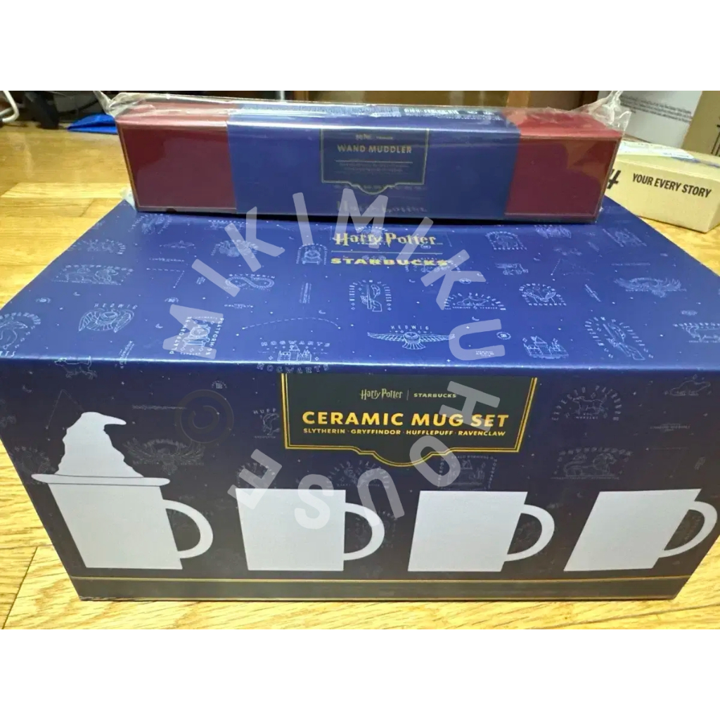 ( ON HAND ) STARBUCKS HARRY POTTER KOREA OFFICIAL MUG GELAS DORMITORY HOUSE GRYFFINDOR SLYTHERIN RAV