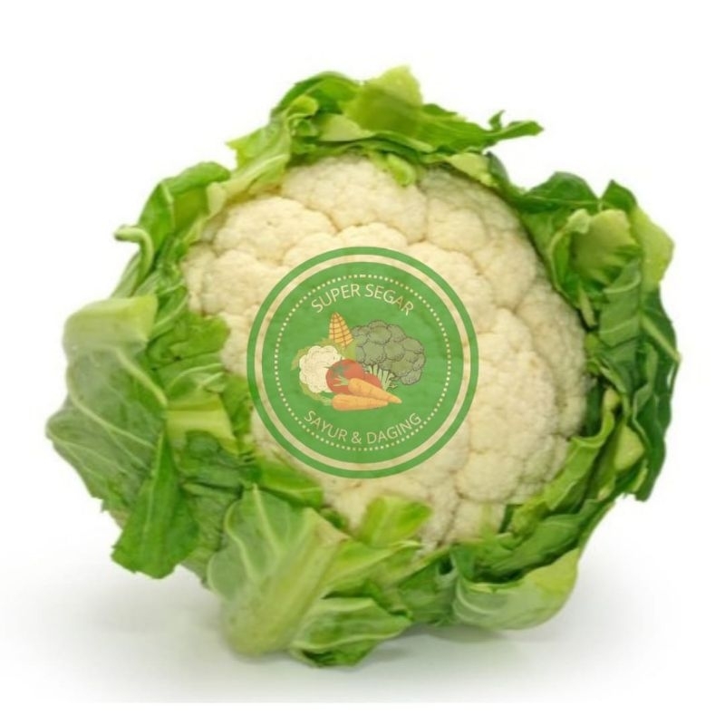

Super Segar Brokoli Putih / Kembang Kol +/- 500gr