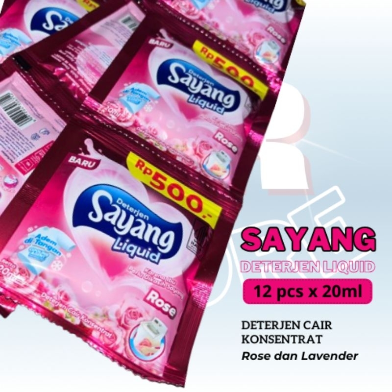 Sayang Detergen Cair Kemasan Tepak (24 sachet)