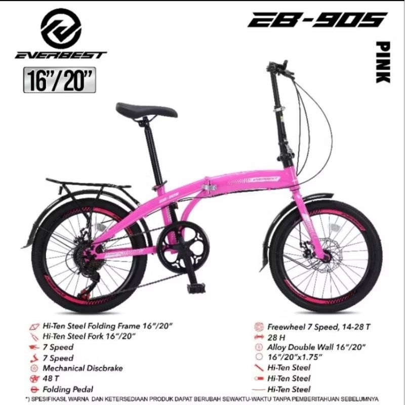 Sepeda Lipat EVERBEST EB-905 20Inch 7Speed