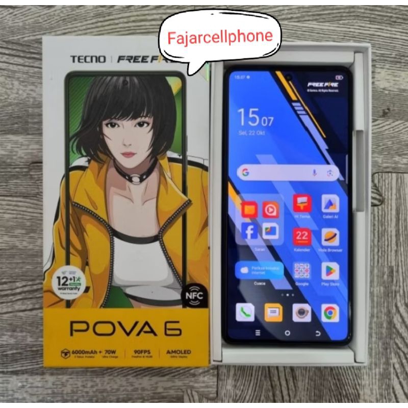 Tecno Pova 6 Ram 12GB Rom 256GB