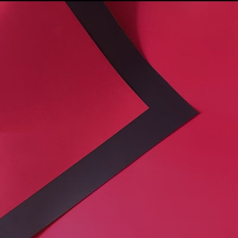 

kertas cellophane bicolor pastel hitam merah untuk bucket bunga