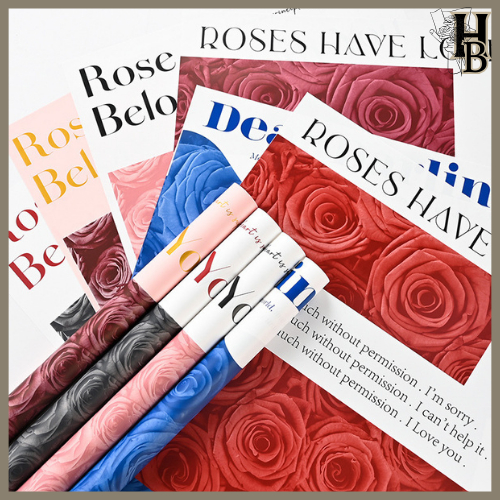 

20 LEMBAR Kertas Bunga Cellophane Paper Flower Wrap Buket 6164