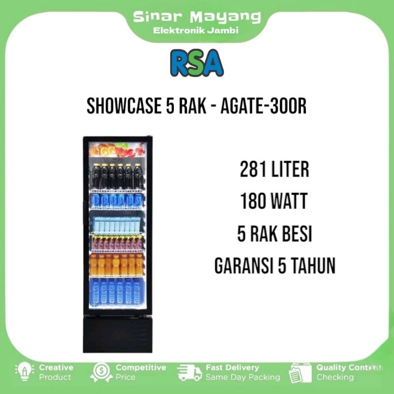 Showcase RSA AGATE-300/ Showcase 5 Rak RSA/ Garansi Resmi RSA