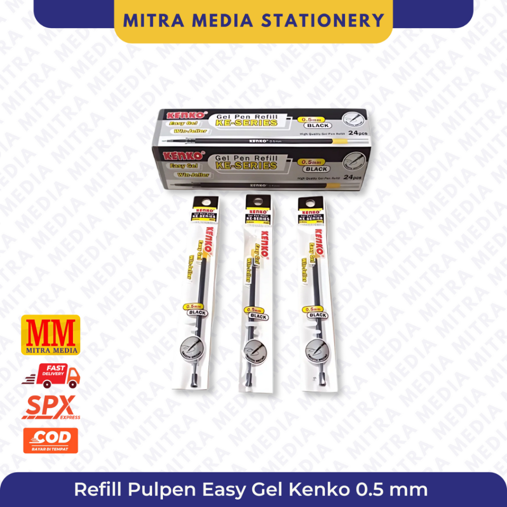 

Refill / Isi Ulang Pulpen Pena Easy Gel Kenko 0.5 mm KE Series