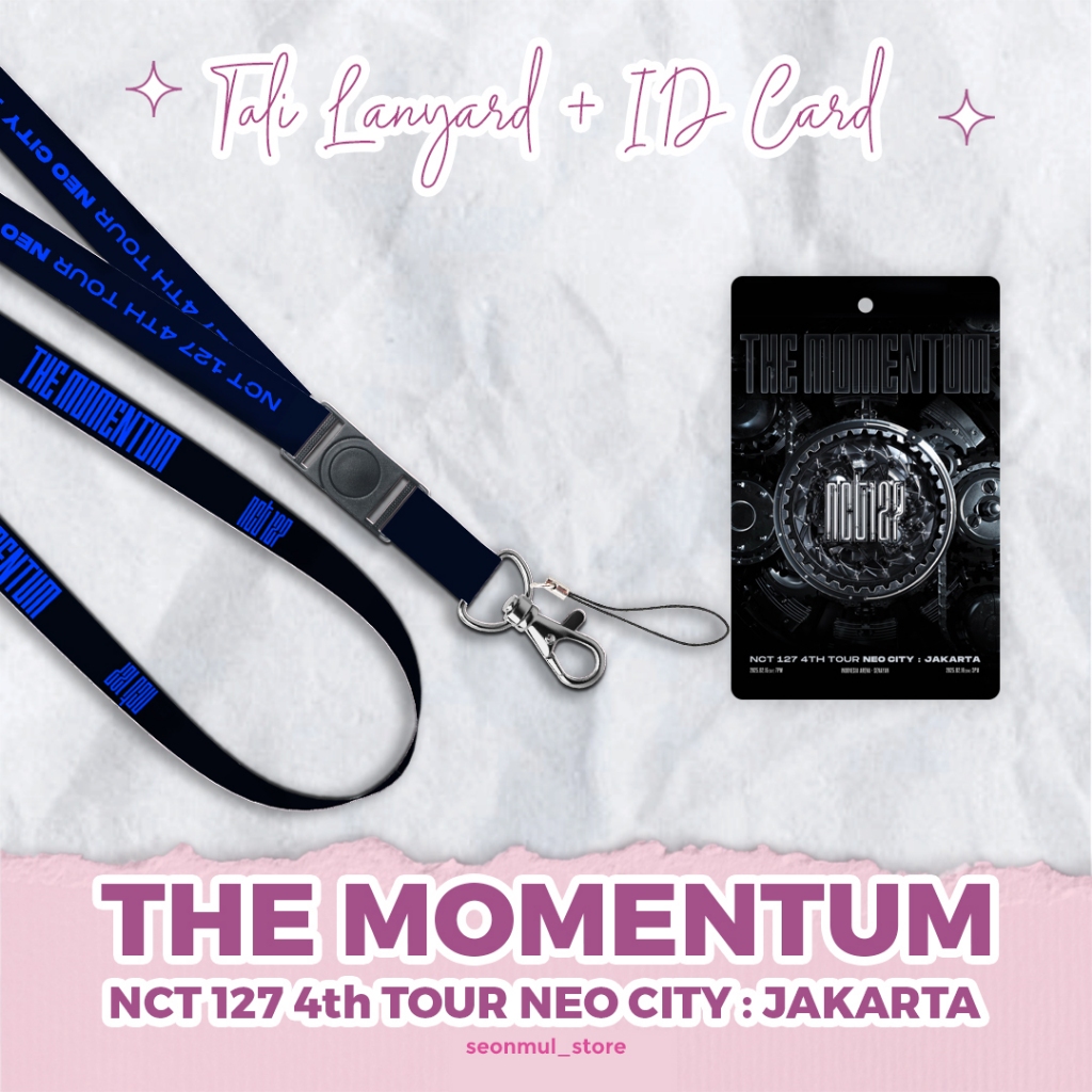 

LANYARD + ID CARD NCT 127 THE MOMENTUM 4TH NEO TOUR JAKARTA / TALI HP CAHOL PC CARD HOLDER NCT127 KONSER IN JKT