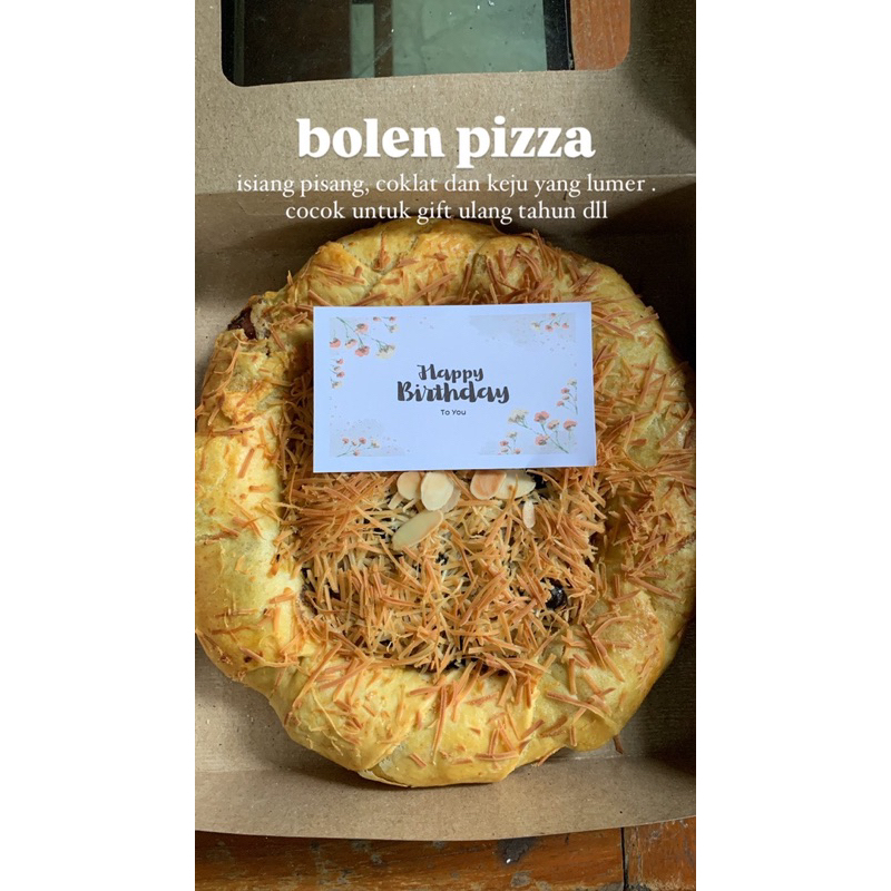 

Bolen Pizza Isang Pisang Coklat dan Keju Yang Lumer