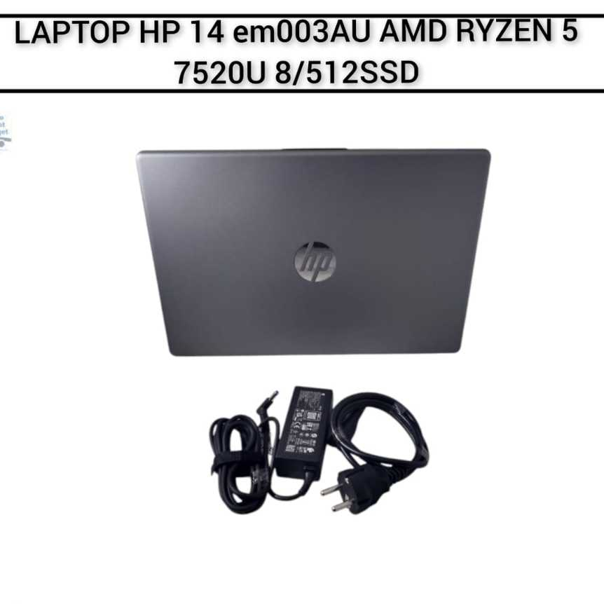 LAPTOP HP 14 TPN-1141 AMD RYZEN 5 7520U 8/512 SSD Garansi