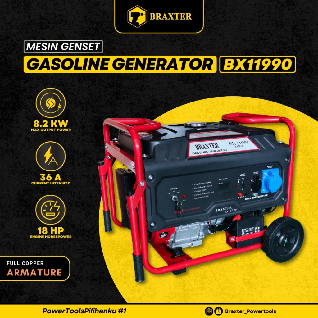 GASOLINE GENERATOR / GENSET (BX11990) BRAXTER