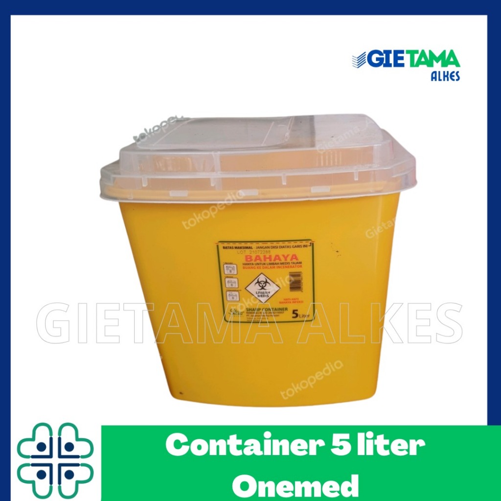 Tempat sampah jarum/ Stera Container Box/ Sharp Container 5 liter