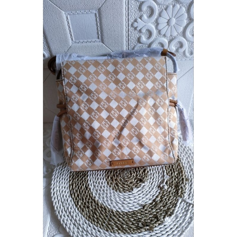 Fossil Rayna Drawstring White Tan