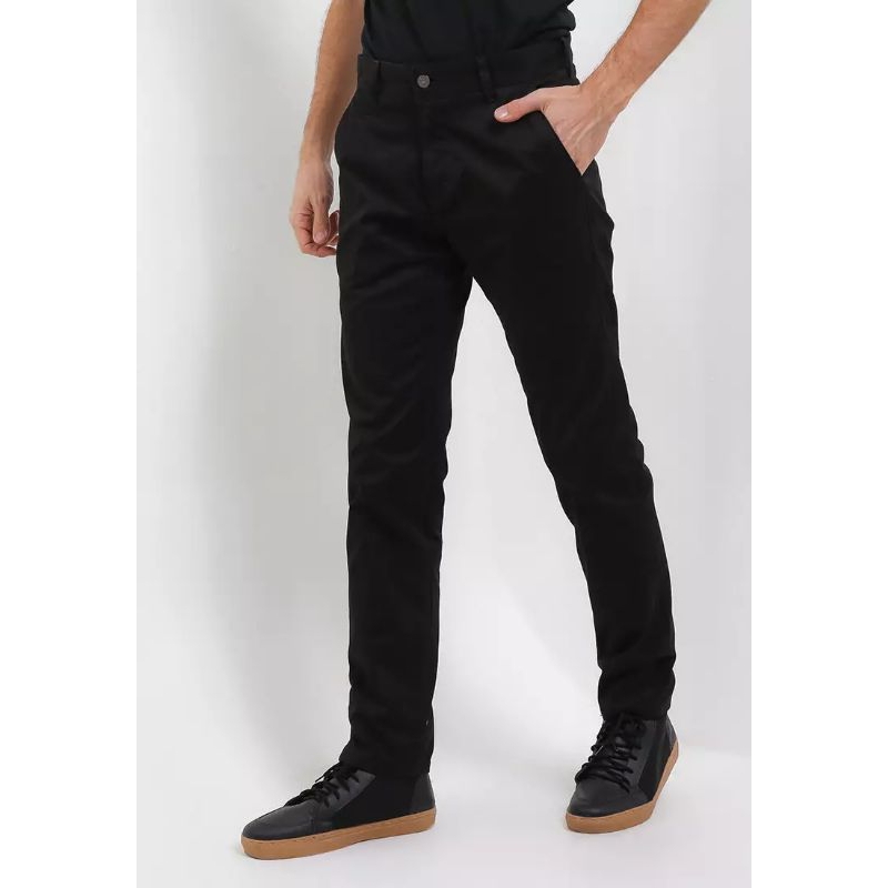 Slim Fit Chino Pants HFL007BK CELANA LOIS ORIGINAL PRIA WARNA HITAM