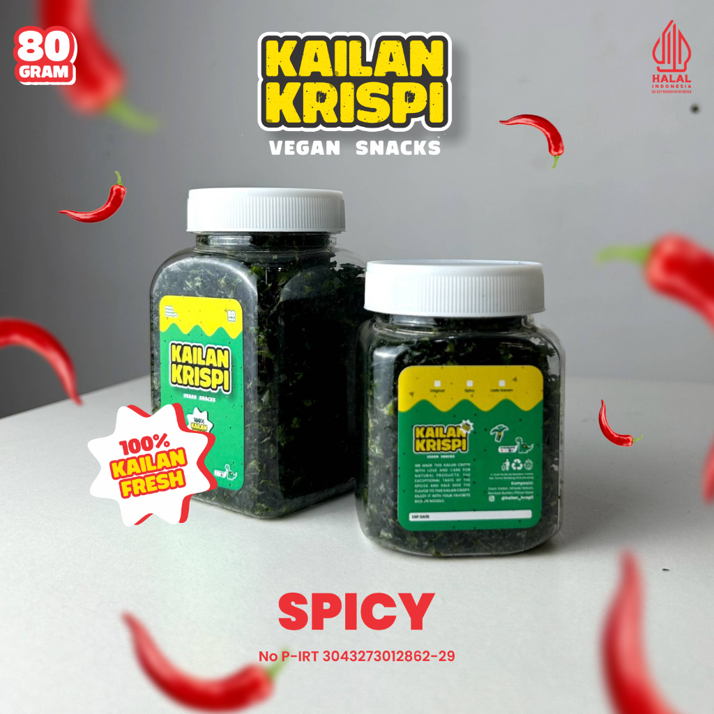 

Kailan Krispi (Spicy) - 80Gram ( Healthy, NO MSG )