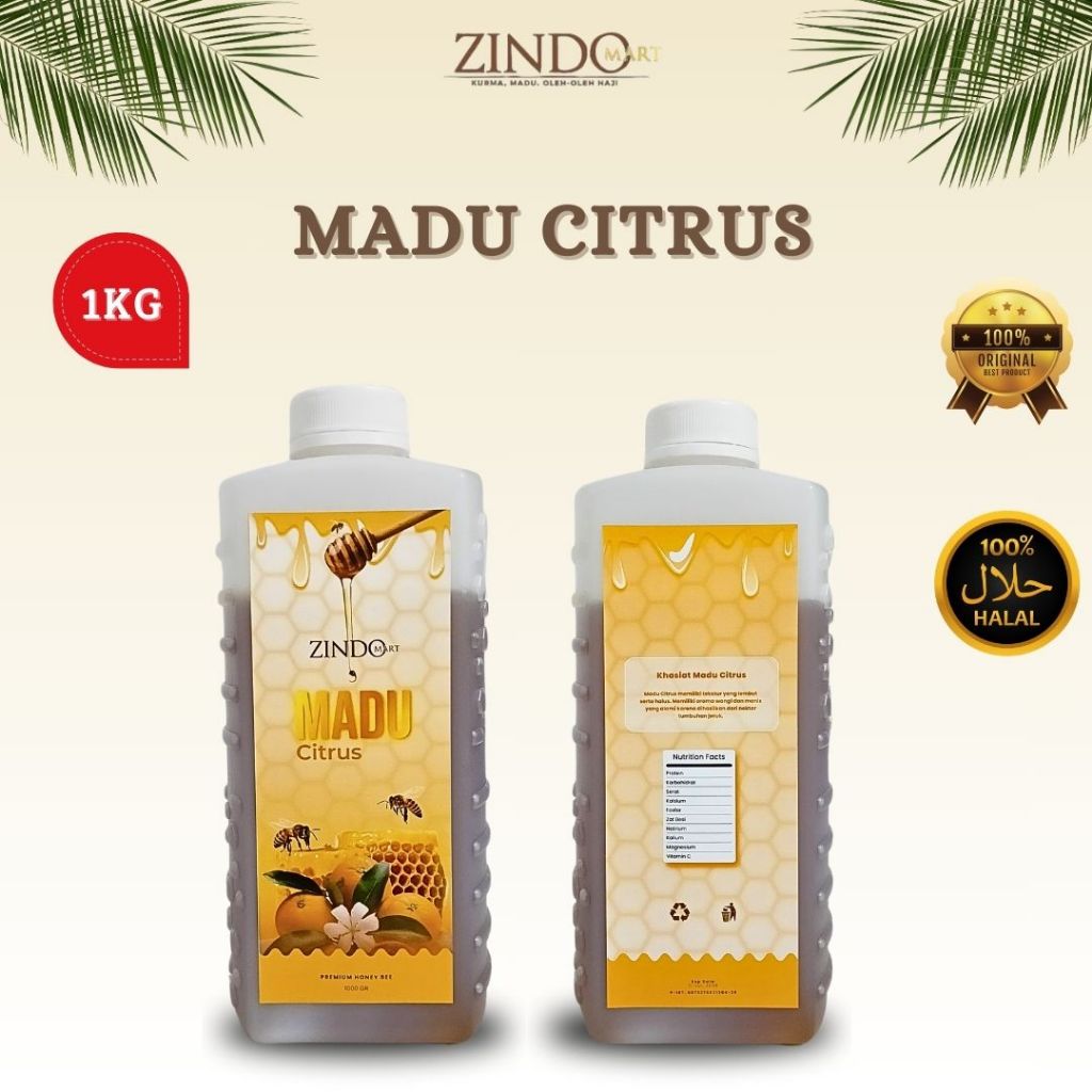 

MADU CITRUS 1KG ASLI MURNI / PURE RAW HONEY / MADU ORIGINAL