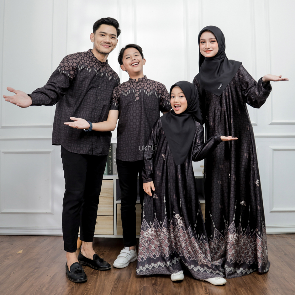 UKHTI MUNIRA - Jennaira Baju Gamis Abaya Koko Sarimbit Keluarga Muslim Couple Series 2025