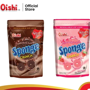 

Sponge Crunch 110 gr Rasa Coklat/Strawberry