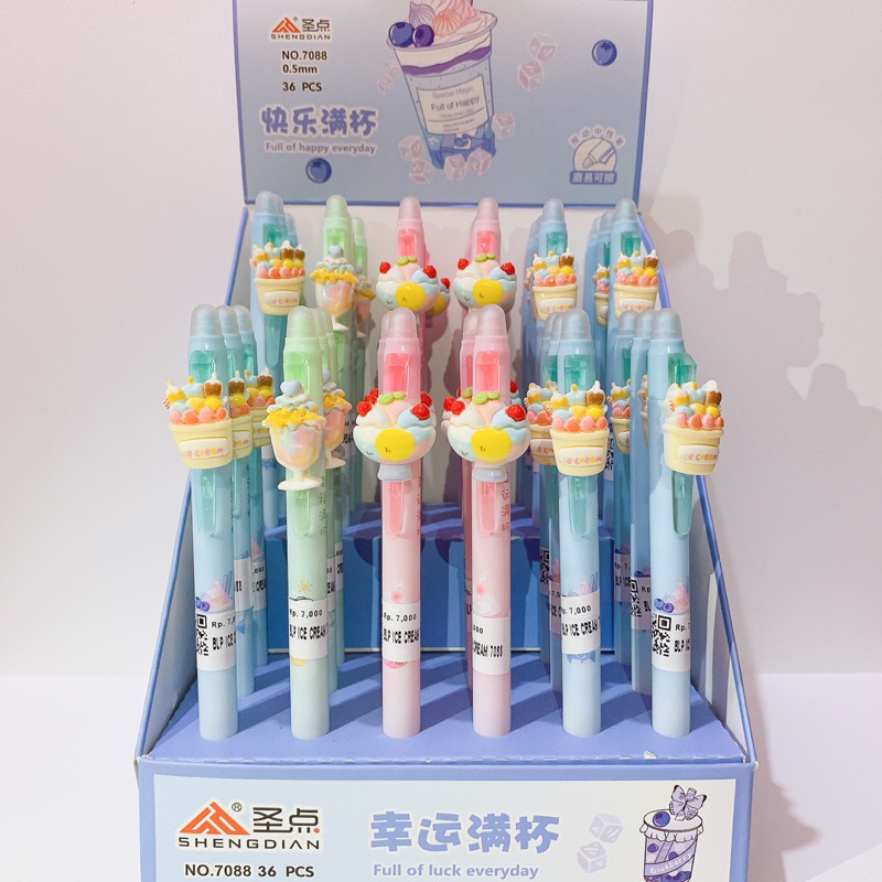 

PULPEN CETEK ICE CREAM TIMBUL PENA MEKANIK TIMBUL BISA DI HAPUS MOTIF ICE CREAM / PENA ICE CREAM / PENA BISA DI HAPUS / BOLPOIN BISA DI HAPUS / BOLPOIN MOTIF ICE CREAM / BOLPOIN LUCU