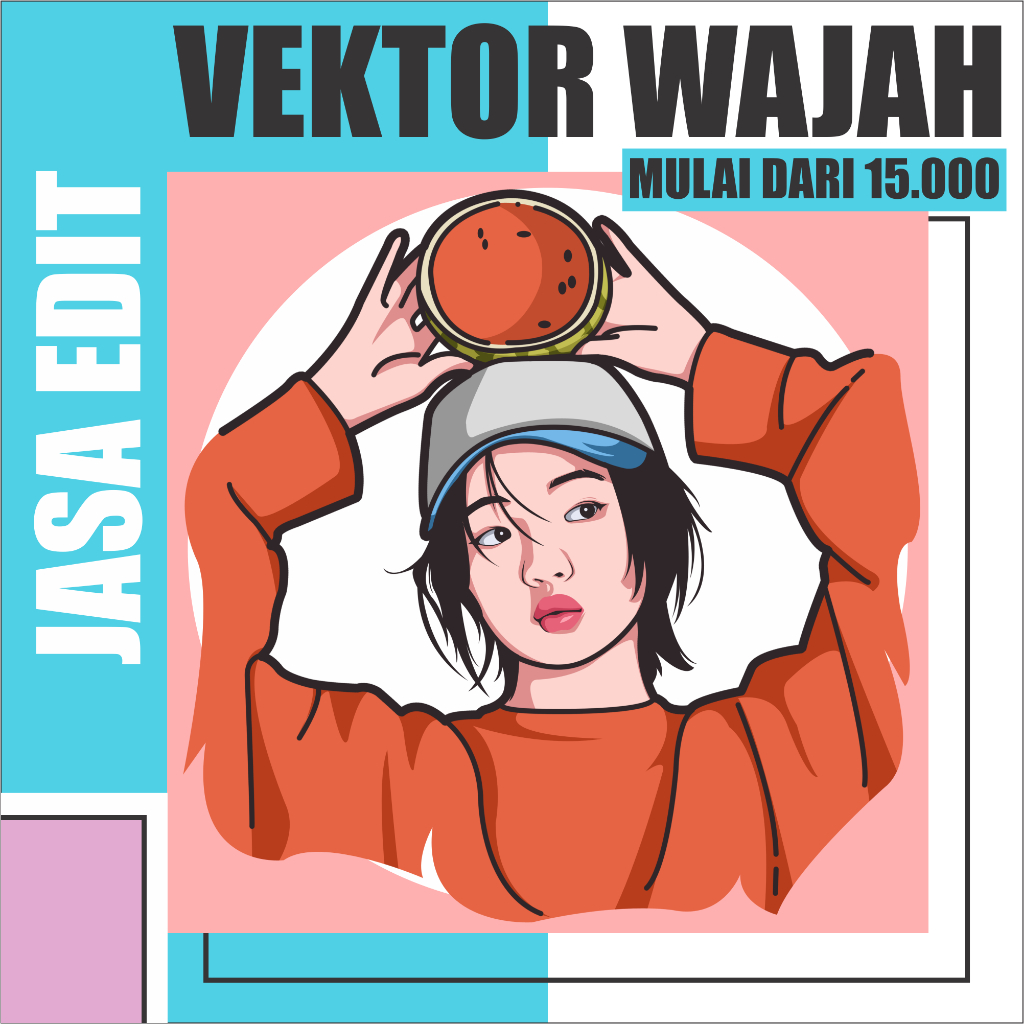 {SOFTFILE} Jasa Edit Foto - Vektor Wajah /Custom Vektor /Karikatur Wajah /Karikatur Custom/Edit Foto