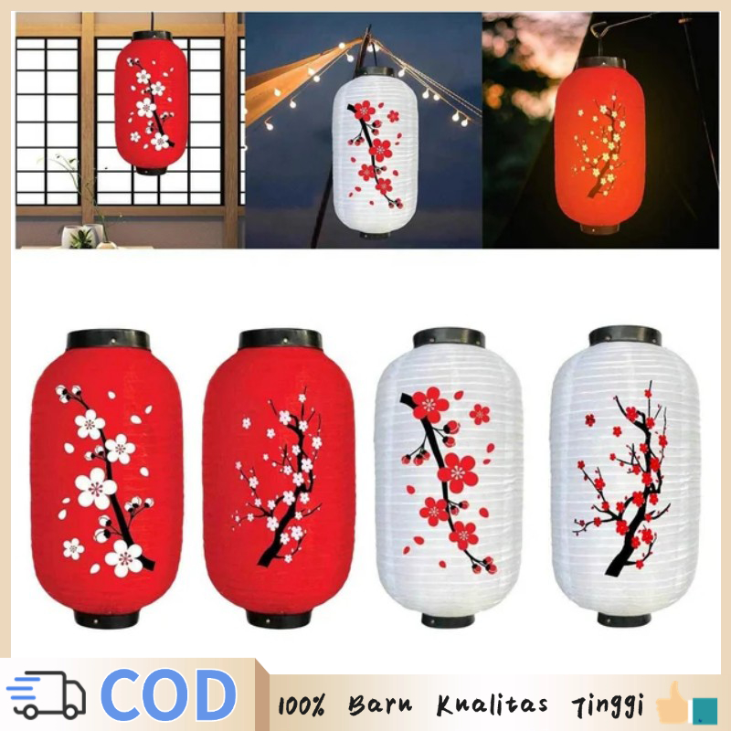 Lampion Jepang Merah /Putih Lampion Takoyaki Lampion Lonjong Jepang Lampion Capsule Lampion Jepang C