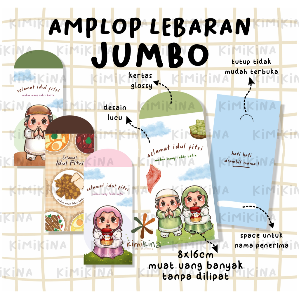 

AMPLOP LEBARAN JUMBO ANGPAU IDUL FITRI BESAR READY STOCK
