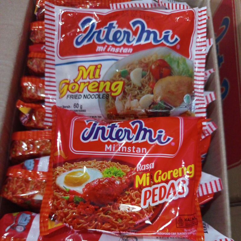 

PAKET MIX INTERMIE GORENG +INTERMIE PEDAS 40 PC
