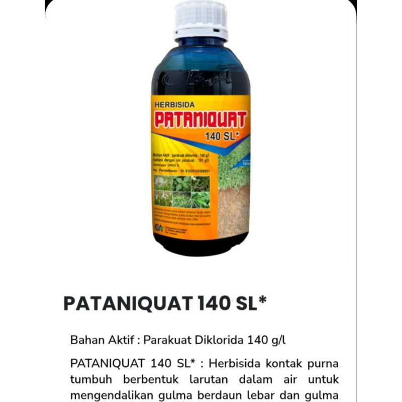 PATANIQUAT 140SL Herbisida rumput kontak