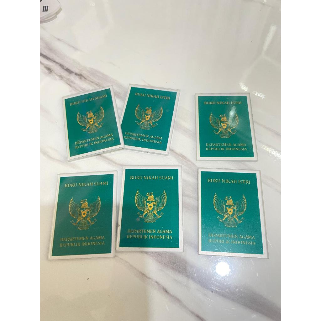 Replika Buku Nikah Akrilik Warna