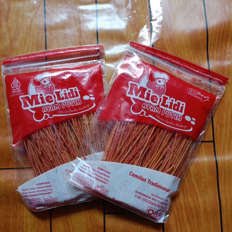 

Mie Lidi Ayam Putih Cemilan Tradisional