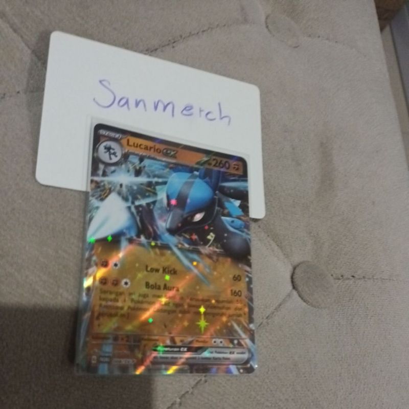 kartu pokemon official lucario ex