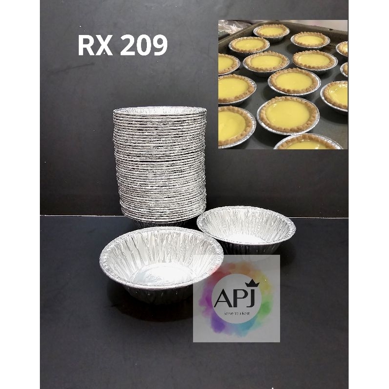 Alumumium Tray Pie RX 209 / RX 209  / Cup Pie Susu / Cup Eggtart / Alumunium Foil RX 209 / Alumunium