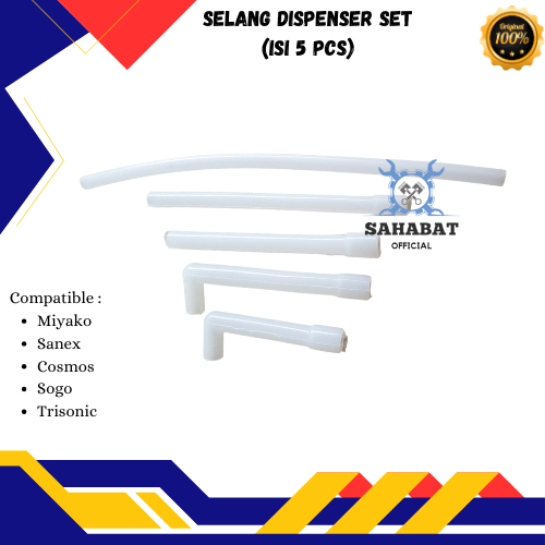 SELANG DISPENSER 1 SET 5 PCS SELANG DISPENSER KARET SILICON FOOD GRADE