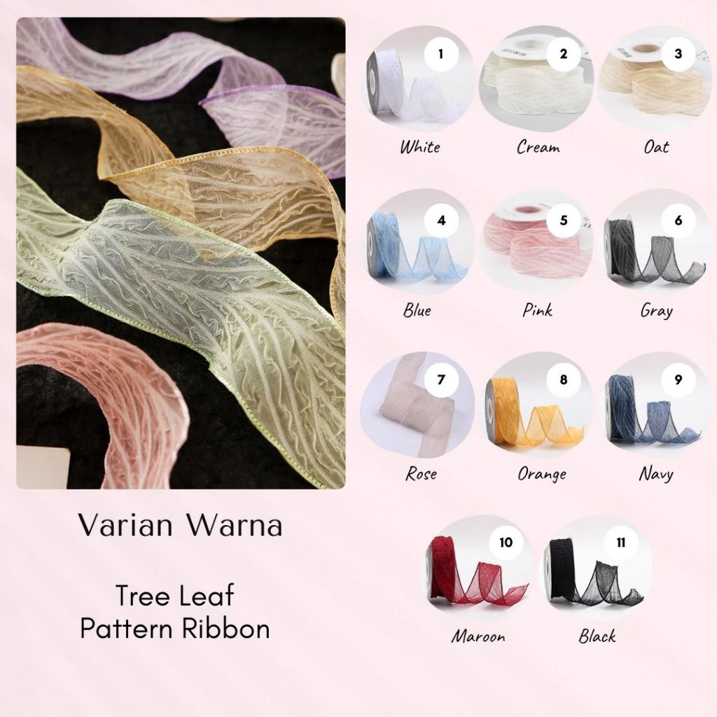 

TREE LEAF PATTERN RIBBON