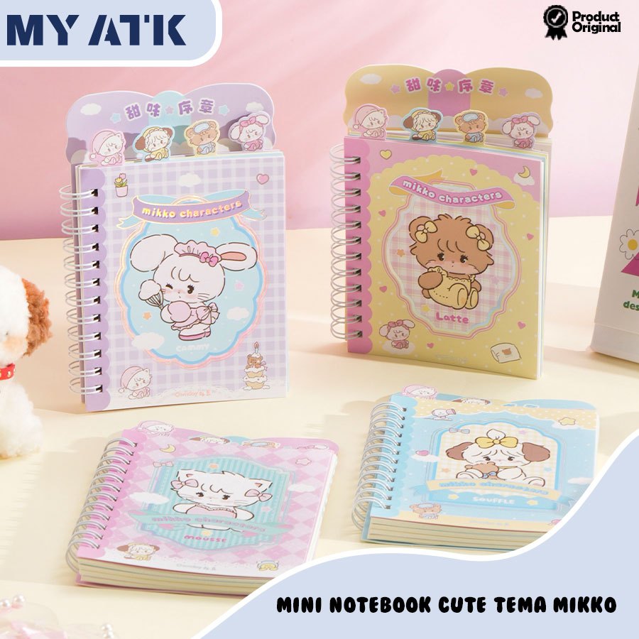 

Cute Mini Buku Ring/ Mini Notebook Jurnal C7 Mikko Cute