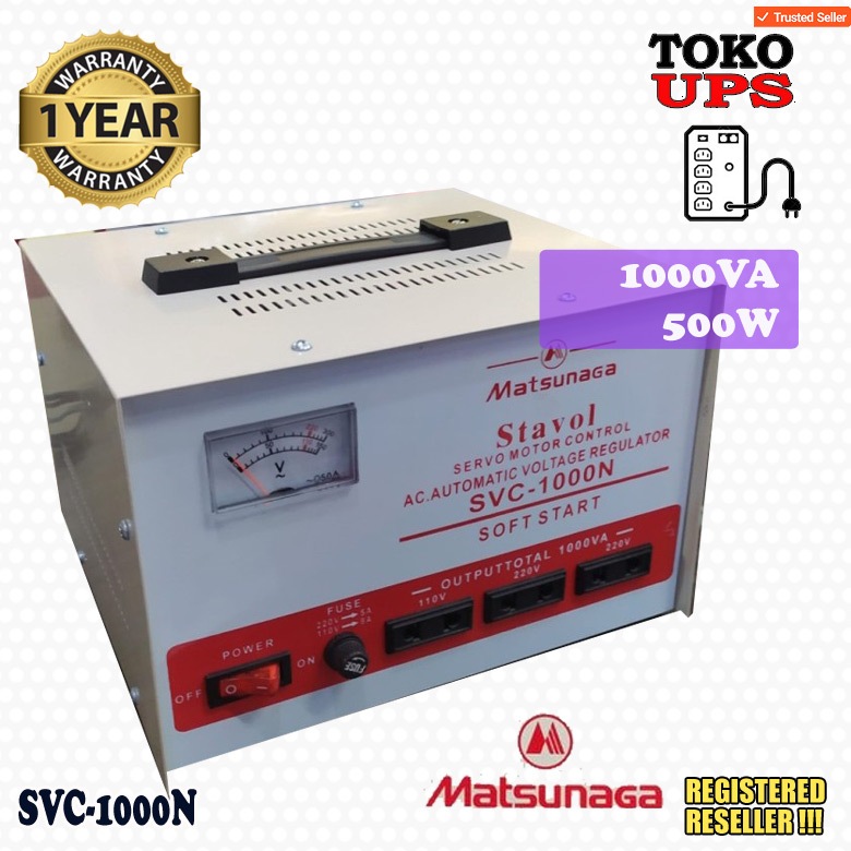 Stabilizer Matsunaga 1000VA SVC-1000N SVC1000N
