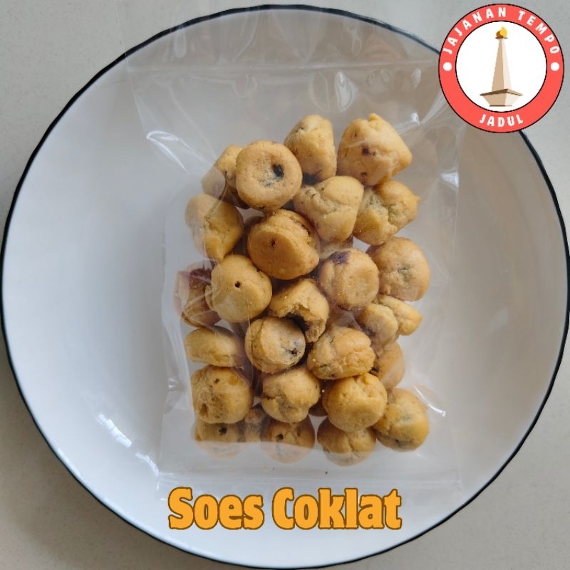 

(Ready Stock) Soes Coklat 80 gram Snack Cemilan Jajajan Jadul