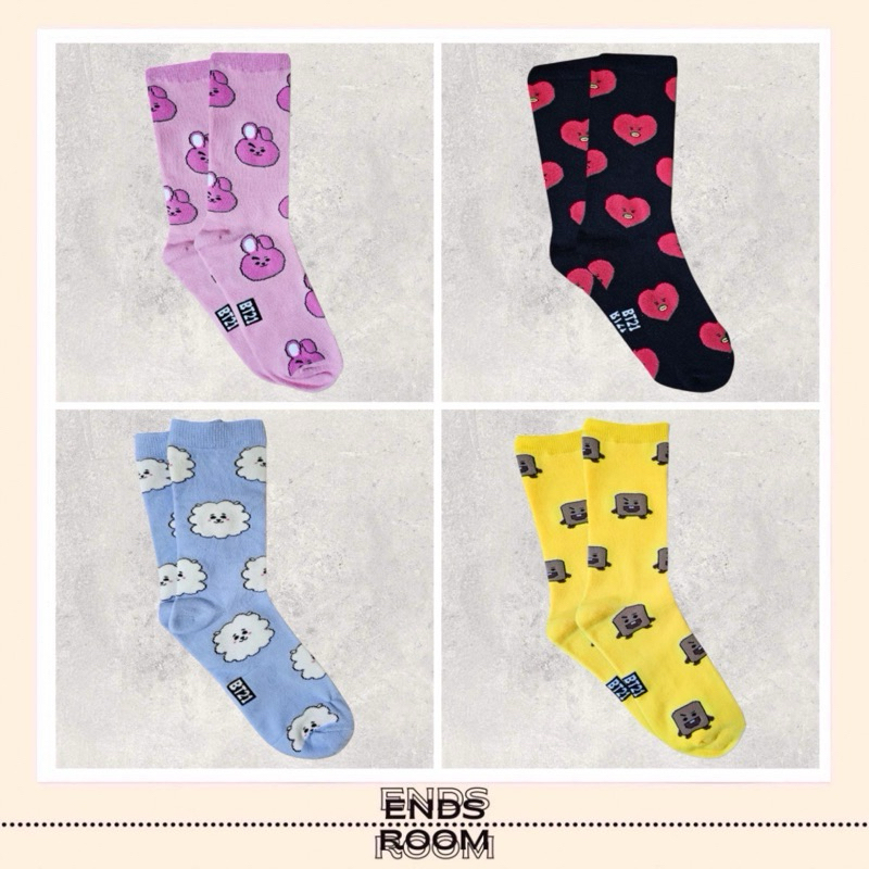 KAOS KAKI PANJANG MOTIF BTS BT21 KAOS KAKI LUCU