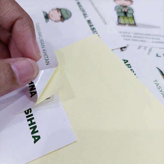 Sticker Bontak | Sticker Chromo | Bontak A3+ Die Cut Pola