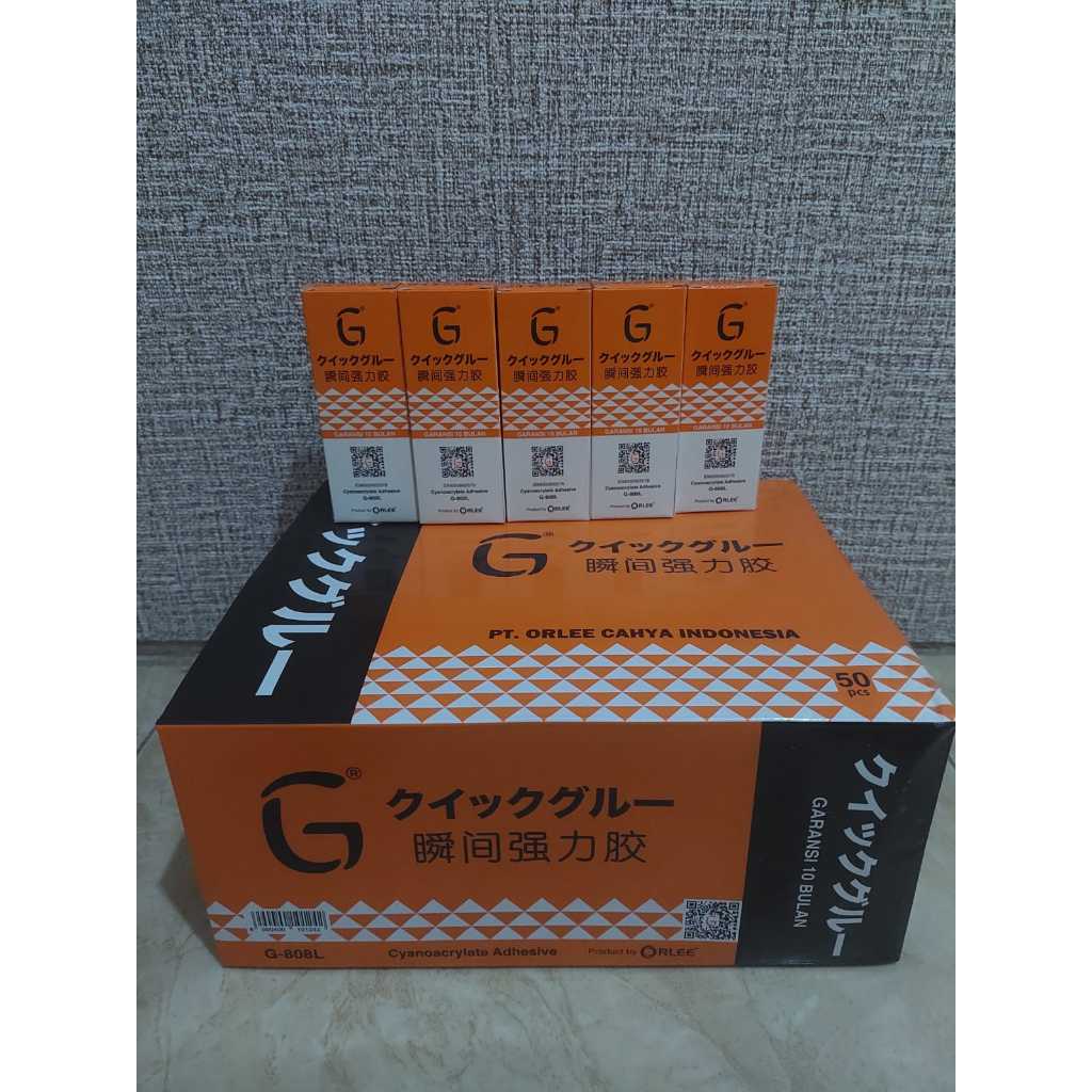 Lem G Korea 1 Box 50 Pcs Lem Tetes Korea G Lem Cair Super Glue