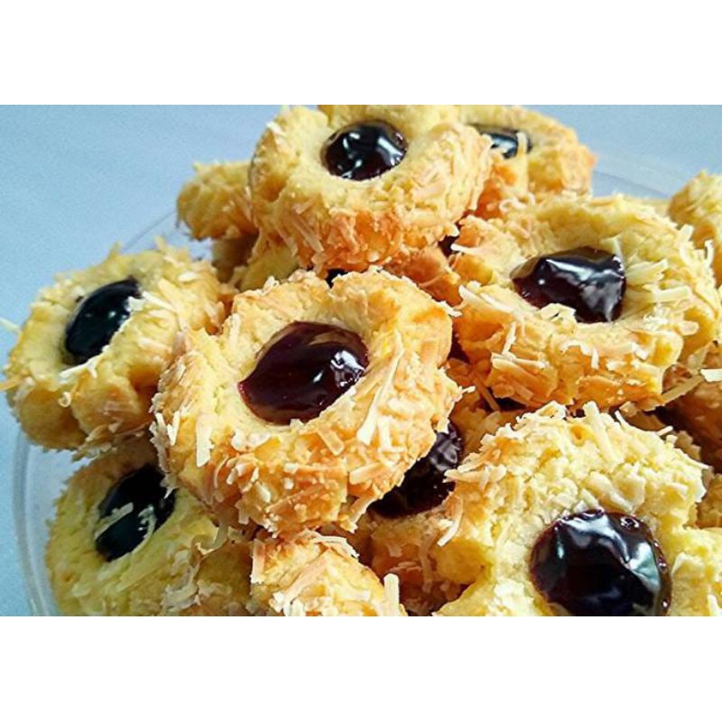 

Thumbprint cookies variant blueberry by Honey Cookies