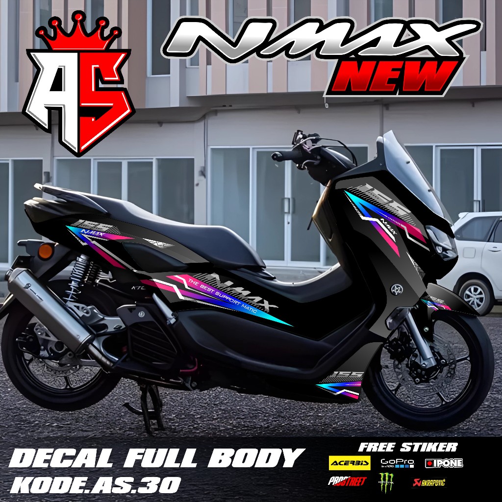(COD) Decal Sticker FullBody Yamaha Nmax 155 New 2020 2021 2022 2023 2024 Sticker Decal Nmax New Des