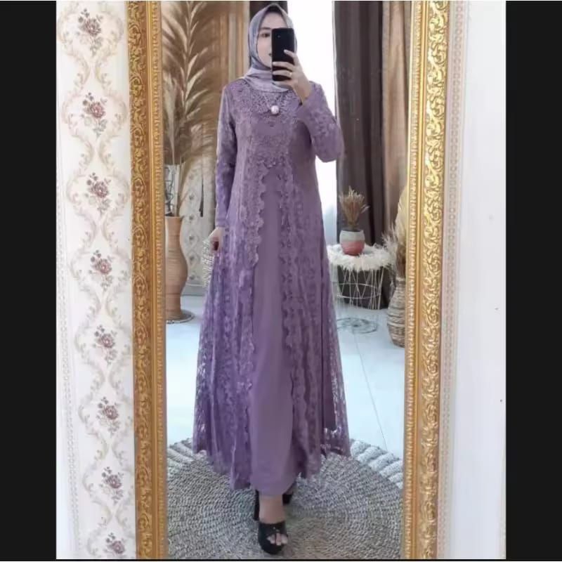 GAMIS BROKAT IMPORT TERBARU / GAMIS PESTA MASA KINI
