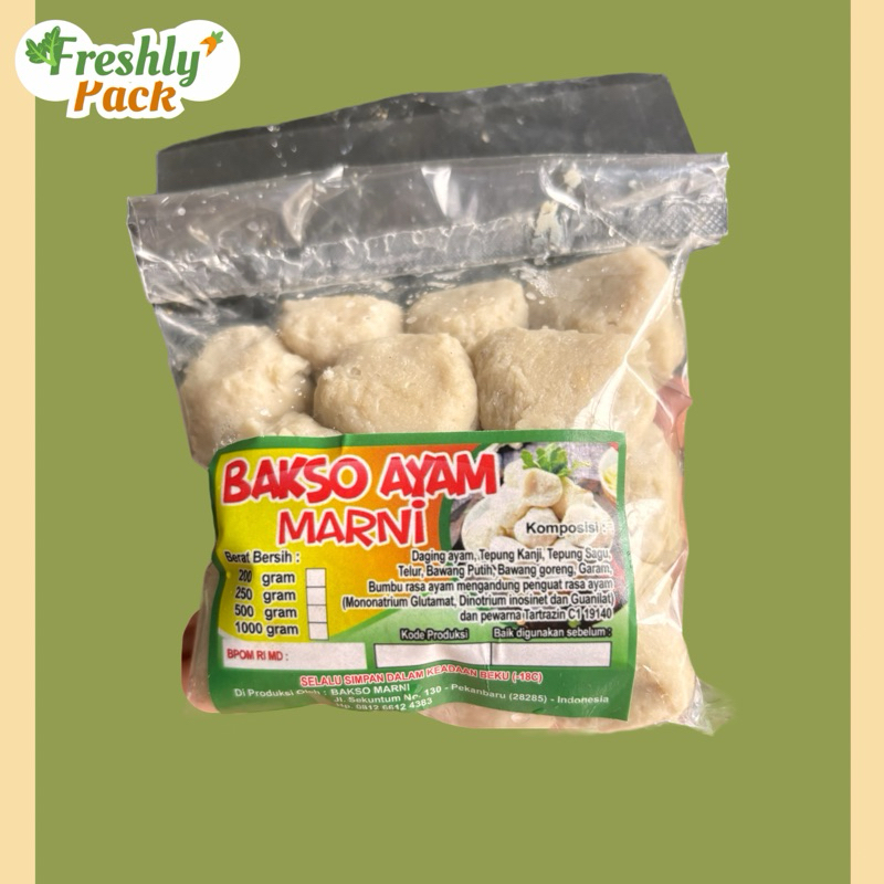 

Freshly Pack Bakso Ayam Marni