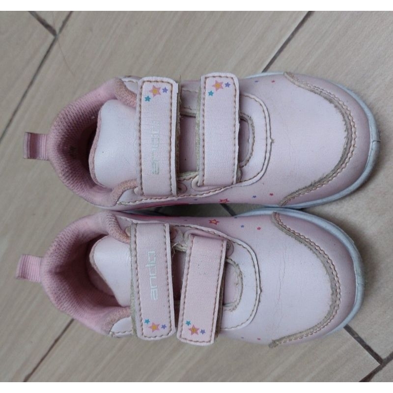 Sepatu anak perempuan ando unicorn pink 2 3 tahun preloved