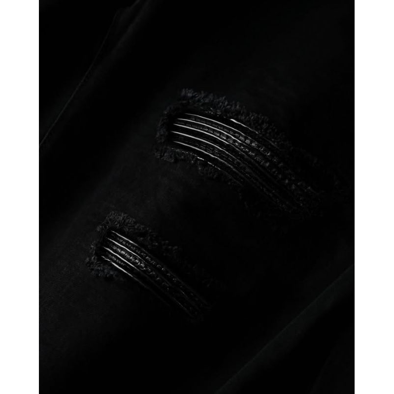 Rucas "Black Caviar Leather" Washed Jeans