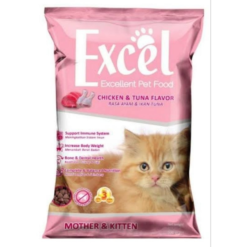 Excel Pink Excel Mother & Kitten Makanan kucing excel