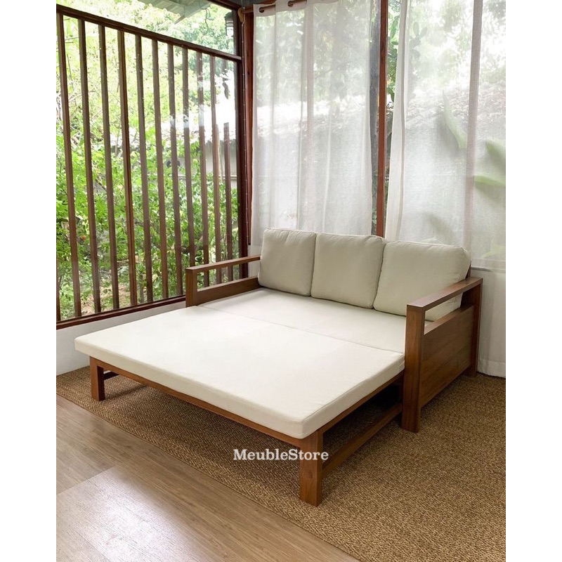 sofa tarik model 3 seater dudukan kursi 2 jadi 1 minimalis modern