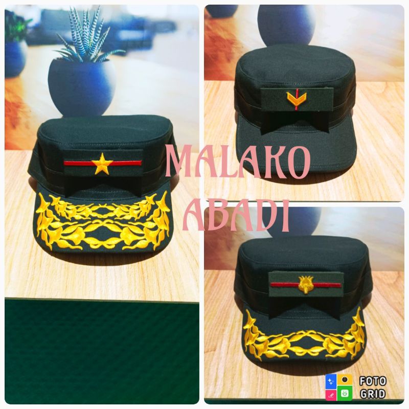 Topi PDH tni ad/Topi pdh komando tni ad (wajib baca deskripsi )